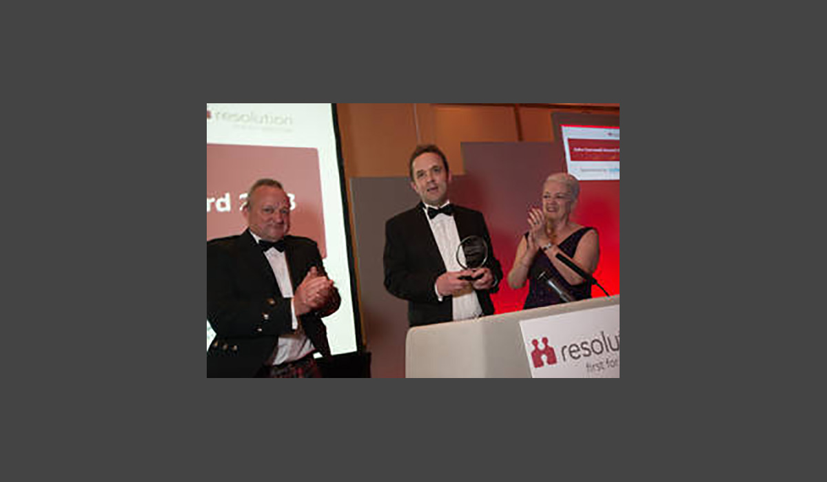 Edward was presented with the John Cornwell Award 2018