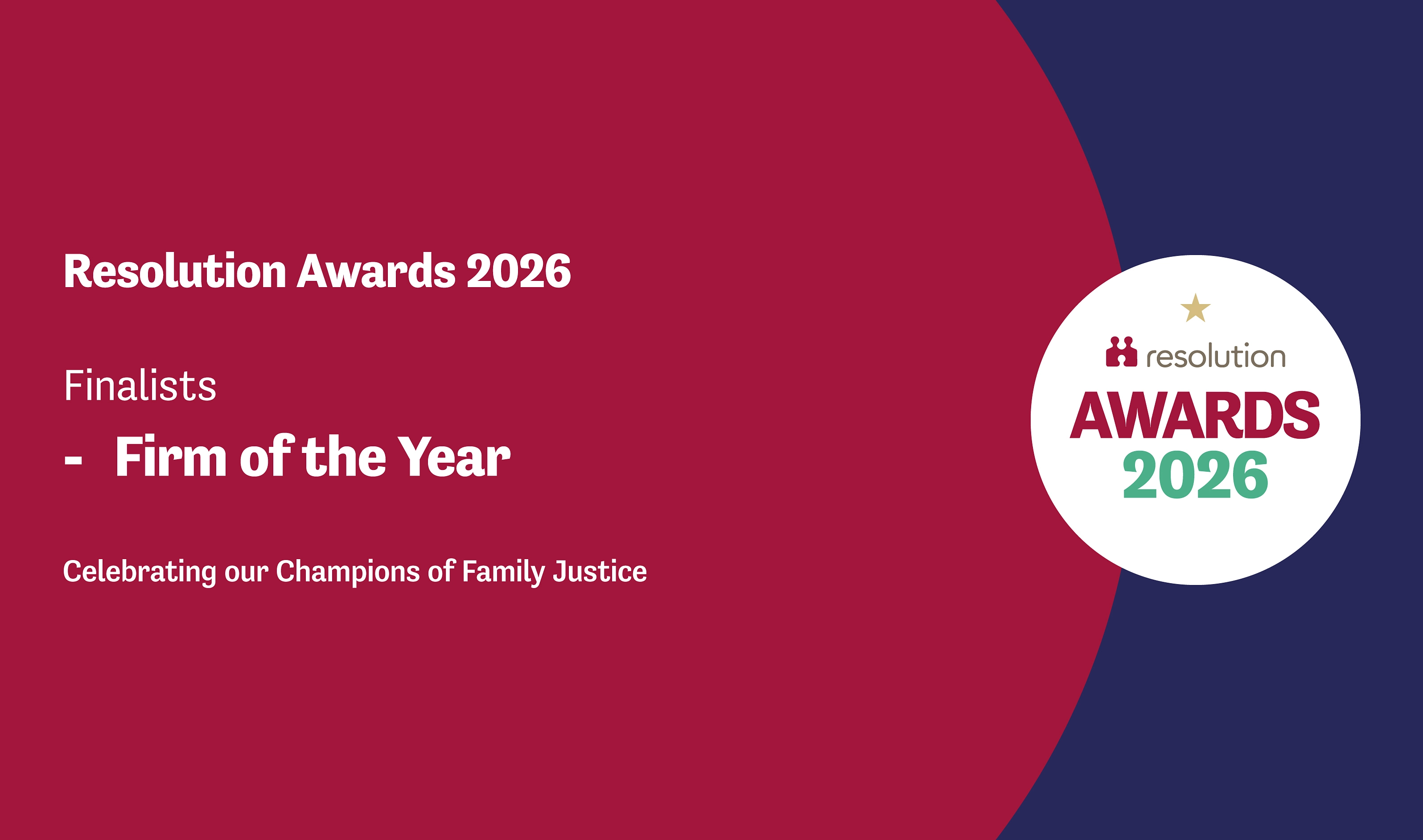Edward Cooke Family Law finalists in Resolution Awards 2026