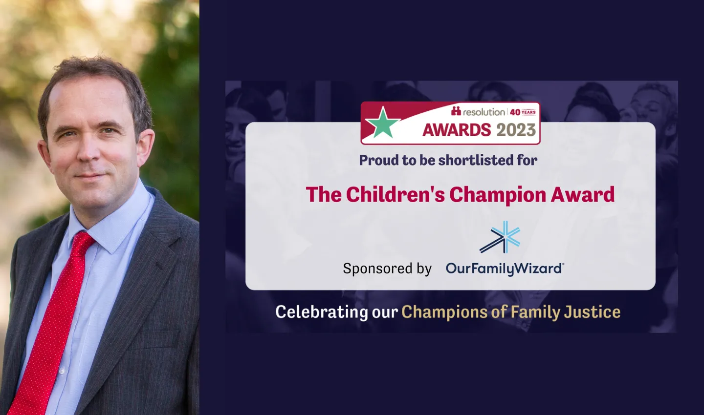 Edward Cooke Shortlisted for Resolution’s Children’s Champion Award