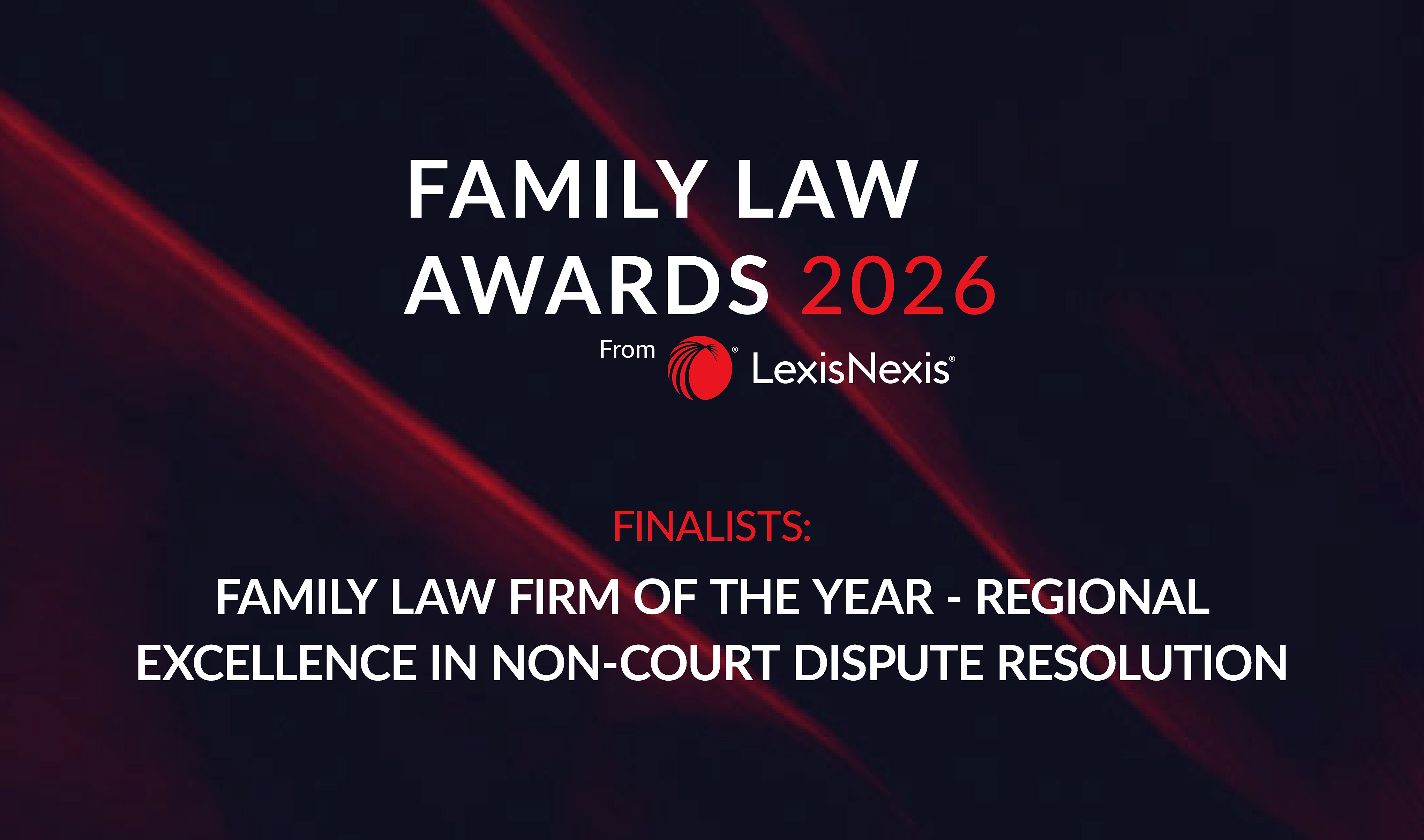 Finalists in two categories of Family Law Awards 2026
