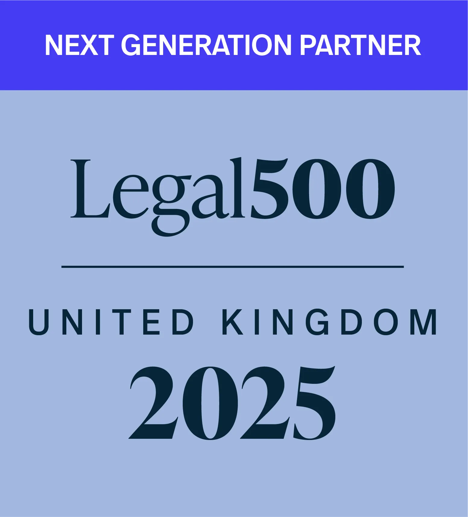 Legal 500 - Next Generation Partner